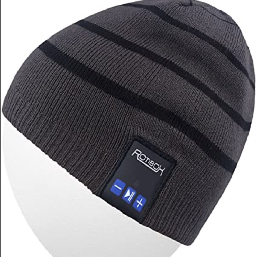 Rotibox Bluetooth Beanie Hat Unisex Wireless Headphone
